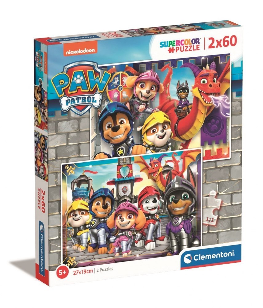 PUZZLE 2X60EL CLM 21621 PAW PATROL PUD CLEMENTONI 21621 CLM CLEMENTONI